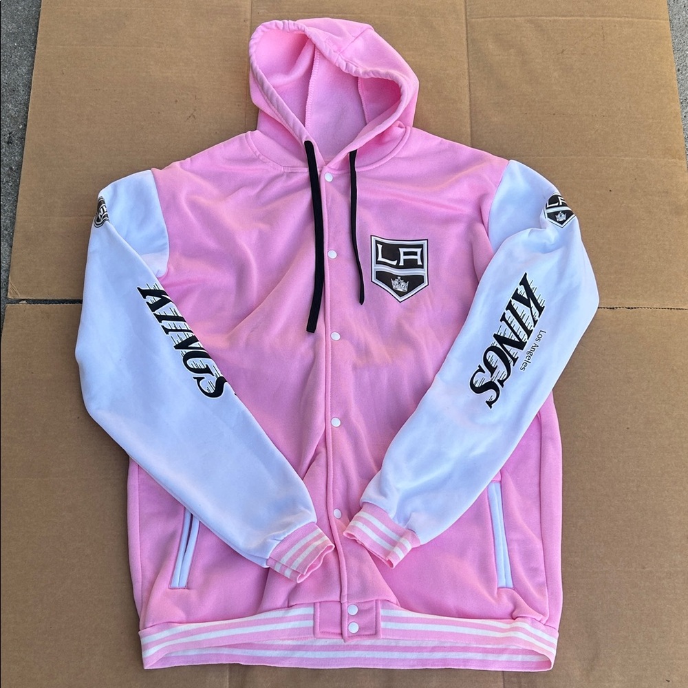 Los Angeles Kings Pink Womens Hoodie Sweater XL